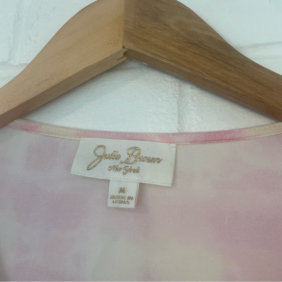 Julie Brown NYC Cool Whip Rocky Dress Pink 3/4 Sleeve Casual Resort Size Large - Picture 11 of 15